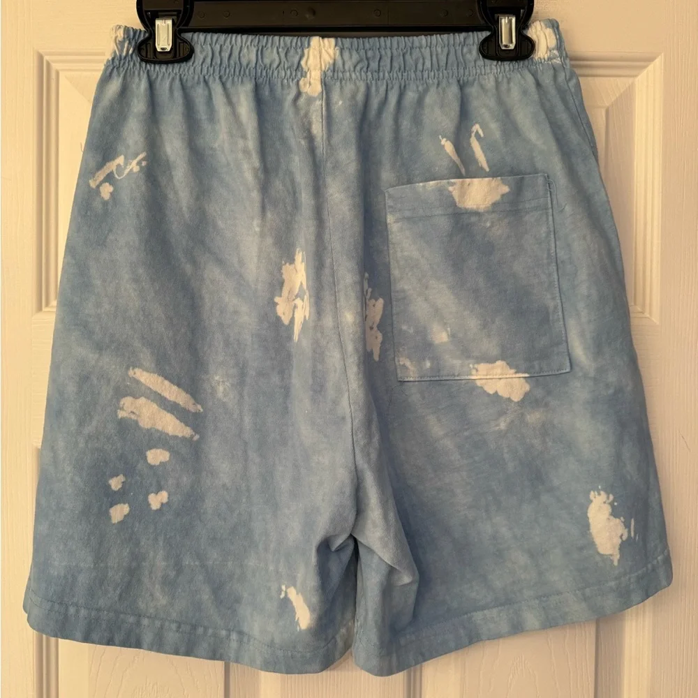 Sporty & Rich Blue Tie Dye Gym Shorts Size Small - Picture 4 of 10